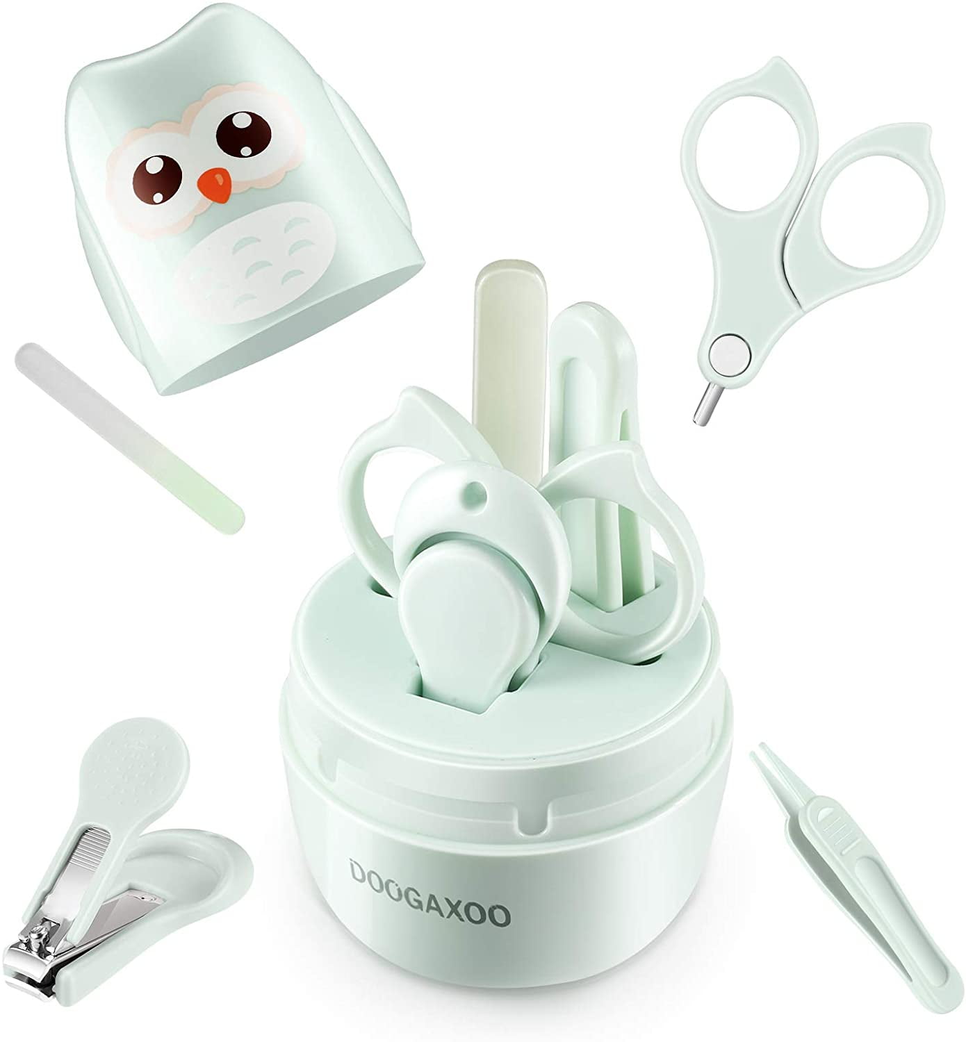 Baby Nail Clippers, 4in1 Safe Baby Nail Kit with Cute Case, Nail