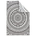 thumbnail image 2 of Mainstays 5'x7' Gray Medallion Plastic Outdoor Area Rug, 2 of 7