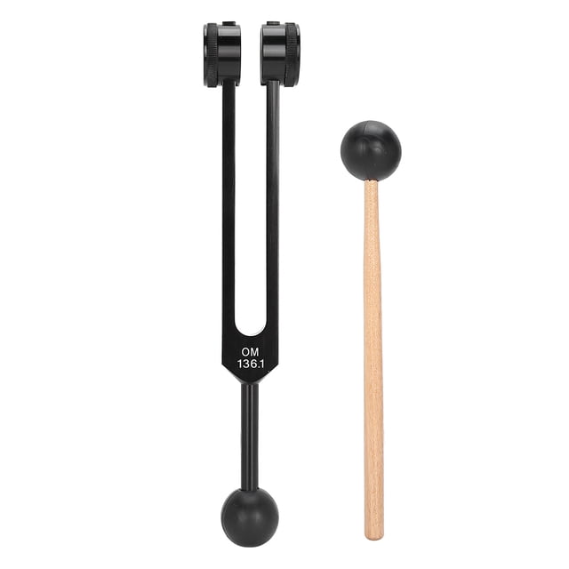 Tenedor de afinación de curación de sonido práctico y práctico tenedor de afinación de aleación de aluminio relajación para aliviar el estrés débil e incómodo ANGGREK Otros