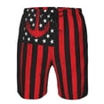 thumbnail image 3 of Salouo Nautical American Flag Pattern Swim Trunks for Men,Men's Hawaiian Bathing Suit Swimsuits Quick Dry Swimming Board Shorts Beach Shorts with Pockets-3X-Large, 3 of 6