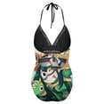 thumbnail image 6 of Animated My Hero Academia Women's Swimwear Strap One Piece Backless Tummy Control V Neck Swimsuit Summer Beach Vacation Bathing Suit, 6 of 7