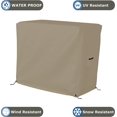 thumbnail image 6 of Bar Cart Cover 12 Oz Waterproof 100% Weather Resistant cart cover with Air Pockets and Drawstring for Sung Fit (34.5" H x 32" W x 19.5" D), Beige), 6 of 6