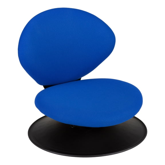 Norwood 360-Degree Swivel Padded Floor Chair with Back Rest Seating for Teachers, Students, and Gamers Blue