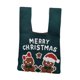 thumbnail image 2 of Bolso de muñeca navideño, bolso anudado en la muñeca para comprar artículos de fiesta, viajes navideños , Verde, 2 of 8
