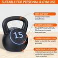 thumbnail image 5 of 4 Piece Kettlebell Sets for Women Men, Home Gym Exercise Kettle bell, Fitness Strength Training Kettlebells, 5/10/15/20 lbs Full Body Workout Kettle bells, Compound Movements Equipment Kit, 5 of 9