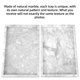 thumbnail image 4 of Bandeja de baño de mármol HESHIBI Carrara White 30 x 20 x 3 cm, 4 of 7