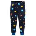 thumbnail image 6 of Popshion Little Boys Pajamas Space Planets Pjs 2 Piece Set Toddler 100% Cotton Long Sleeve Sleepwear For Kids Age 3T/6240, 6 of 7