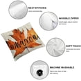 thumbnail image 4 of SHANXI Orange and Hello Autumn Farmhouse Decor Pumpkin Thanksgiving Pillowcases 12x12in, 4 of 5