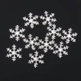 thumbnail image 4 of Abbracc 10set y Button Snowflake Hairclip Crafts Brooch Decor Drill Button 14x14mm, 4 of 8