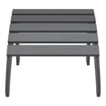 thumbnail image 6 of WestinTrends Highland 2-Piece Outdoor Patio HDPE Adirondack Chair With Ottoman and Cup Holder Set, Gray, 6 of 14
