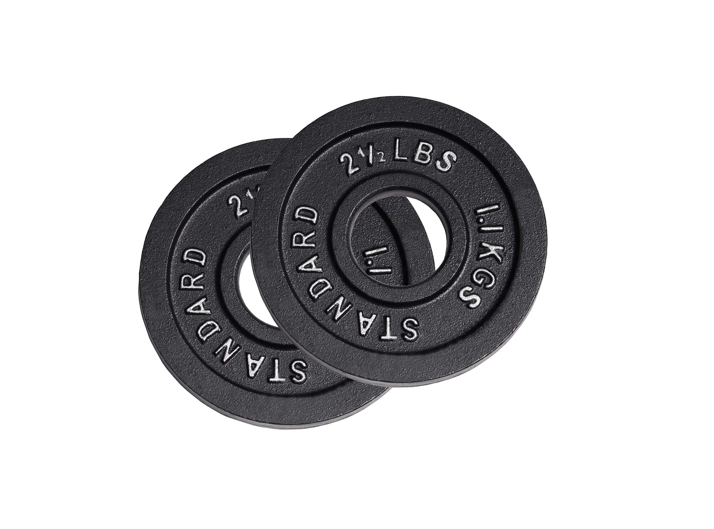 Deltech Fitness Pair 2-1/2 lb Olympic Plates Model #OP-0025, Cast Iron
