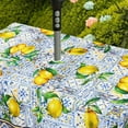 thumbnail image 5 of Outdoor Umbrella Tablecloth with Umbrella Hole for Rectangle Table 60x120 inch Lemon Patio Table Cloth with Zipper, 5 of 6