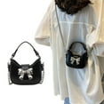 thumbnail image 2 of Women Bowknot Shoulder Bag Chain Strap Crossbody Bag PU Leather Messenger Bag, 2 of 21