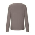 thumbnail image 4 of Classical V Neck Women's Sweater Lightweight Ribbed Knit Fabric Long Sleeve Pullover Cold Weather Essential Clothing, 4 of 9