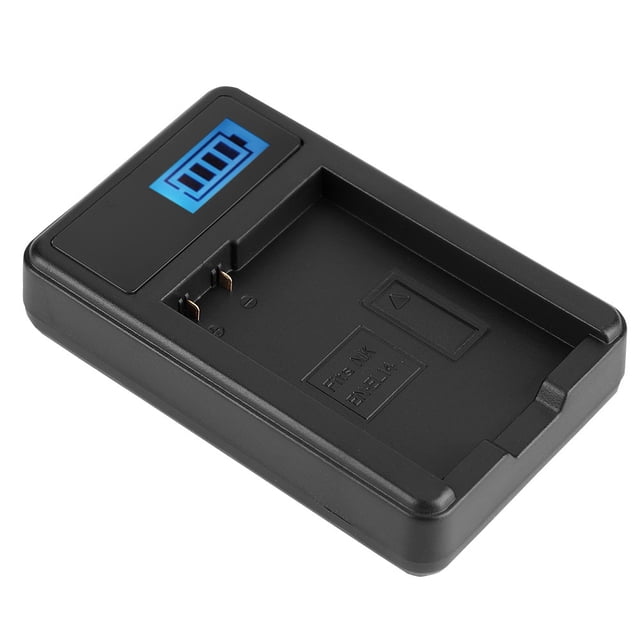 Cargador de Batería en-El14, Paquetes de Baterías Liga Portátiles, Cargador USB RÁPIDO CON PANTALLA LCD para D5100/D3100/D3200/D3300/Coolpix