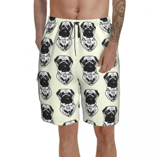 Tattoo Board Shorts Beach Swimming Trunks Polyester Pattern Men Swim Trunks