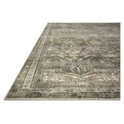 Loloi Layla LAY-13 Printed Antique / Moss Oriental Area Rug 2'-0 x 5'-0