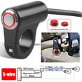 thumbnail image 5 of 7/8" Motorcycle Red Handlebar Control Switches ON OFF Headlight Fog Light Switch, 5 of 11