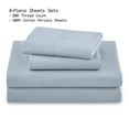thumbnail image 3 of ENSEMBLE DE DRAPS EN PERCALE UNIS 4 PIÈCES BLEU BLEUET, GRAND LIT – BEAUTIFUL PAR DREW BARRYMORE, 3 of 5