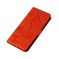 thumbnail image 3 of Allytech Google Pixel 7a Case Wallet, PU Leather Big Butterfly Embossed Shockproof Cards Holder Hand Wrist Protective Flip Stand Cover Wallet Case for Goolge Pixel 7a - Orange, 3 of 9
