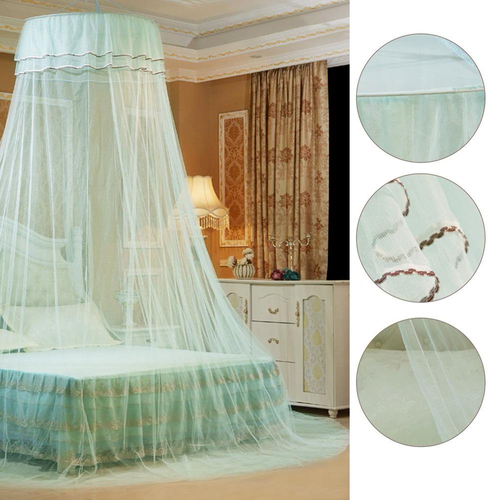 LYUMO LYUMO Breathable Bed Mosquito Net, Round Canopy Bed Curtain