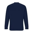thumbnail image 4 of QATAINLAV Long Sleeve T Shirts for Men Waffle Knitted Henley Shirts Solid Casual Hippie Pullover Button Down Crew Neck Blouse Tops Dark Blue XXXL Sales Prime, 4 of 8