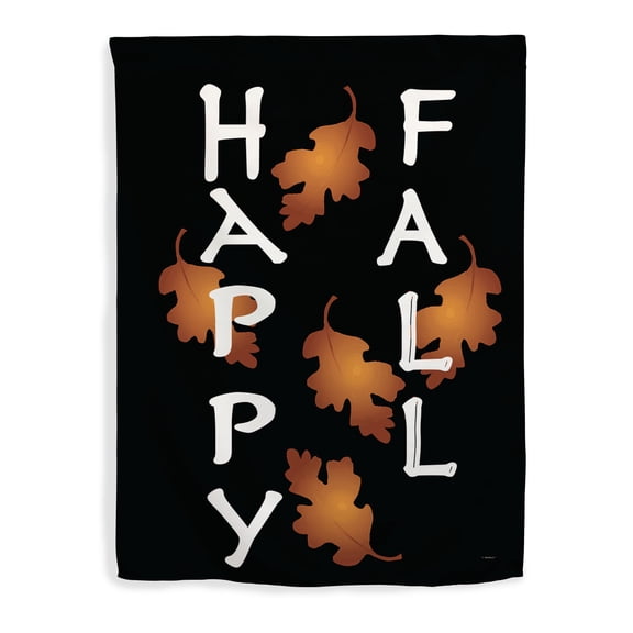 ThisWear Fall Decorations Happy Fall Flag Fall Season Decor Autumn Leaf Flag Vertical House Flag Multicolor