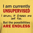 thumbnail image 3 of CafePress - UNSUPERVISED T Shirt - Light T-Shirt - CP, 3 of 4