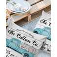 thumbnail image 3 of Outdoor Throw Pillow Cover Farmhouse Blue Truck with Cotton Toilet Paper Waterproof Cushion Covers 2 Pack Wooden Plank Pillow Cases Home Decoration for Patio Garden Couch Sofa, 3 of 7