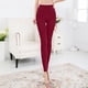 thumbnail image 5 of Gibobby Mallas Termicas Afelpadas Mujer Medias de mujer cálidas gruesas de de seda Color sólido sin costuras forro polar elástico pantimedias térmicas Leggings Pantalones (Vino, M), 5 of 5