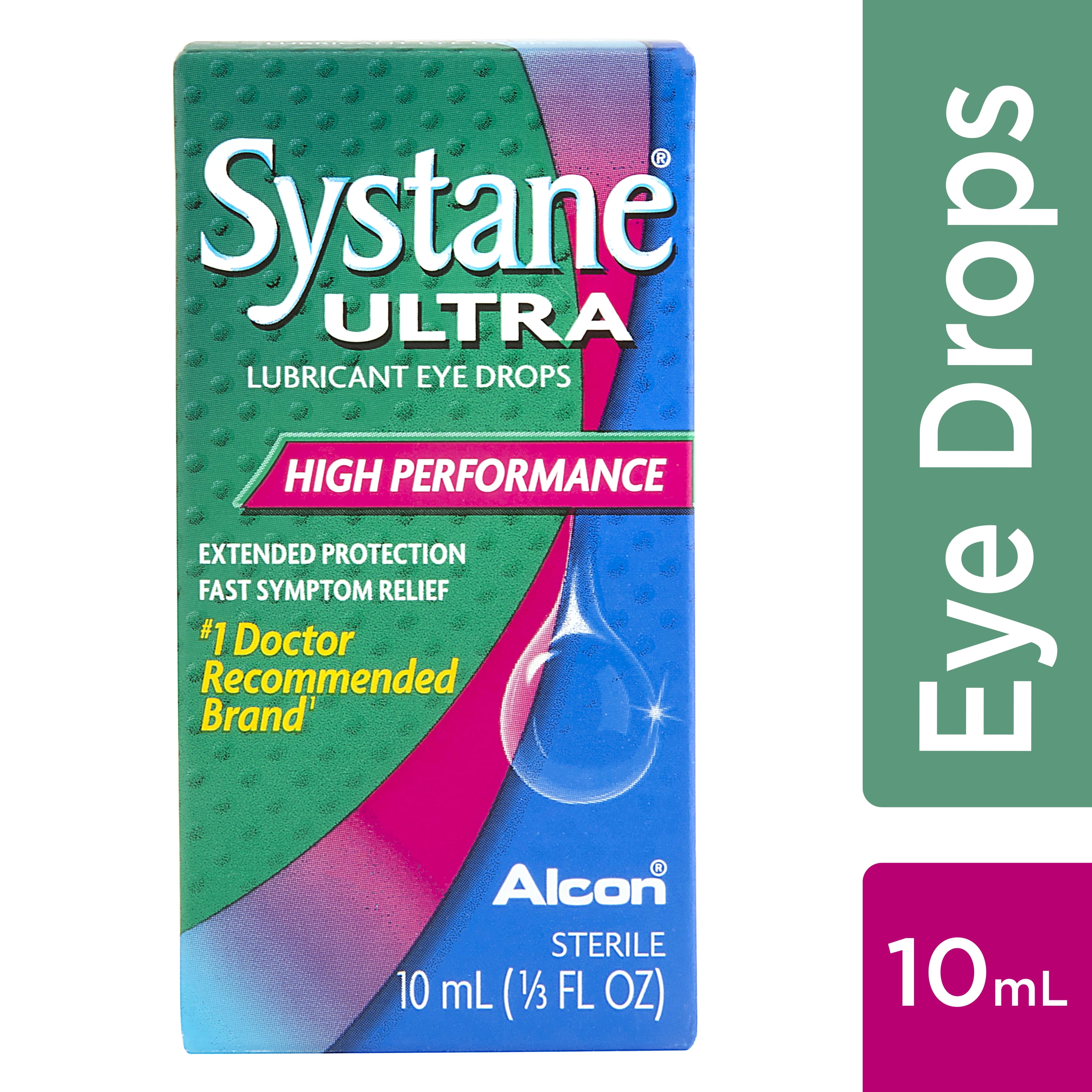Systane Ultra Lubricant Eye Drops for Dry Eye Symptoms, 10ml
