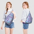 thumbnail image 2 of Tropical Beach Sling Backpack - Seashell & Marine Life Design Shoulder Bag, Fashionable Lightweight Pack for Women & Men, 2 of 4