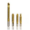 thumbnail image 3 of 4pcs Titanium Coated Damaged Screw Extractor Broken Bolt Extractor Screw Remover,Gold, 3 of 5