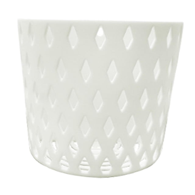 Plantador de pared Flor colgante Pot de regalo ideal Plantas montadas en la pared Contenedor con orificio de drenaje para patio Diy Inicio Interior al 16.5x8.3x14cm