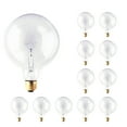 thumbnail image 2 of Bulbrite  Pack of (12) 40 Watt Dimmable Clear G40 Incandescent Light Bulbs with Medium (E26) Base, 2700K Warm White Light, 2 of 5