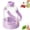 Purple, variant on 2 In 1 Ice Cube Bottle,Portable Ice Cube Tray Built In Ice Mold Cup,Press To Release Touch Free Ice Tray Leak Proof Lid for Outdoor Office Travel Home Essential (Purple)