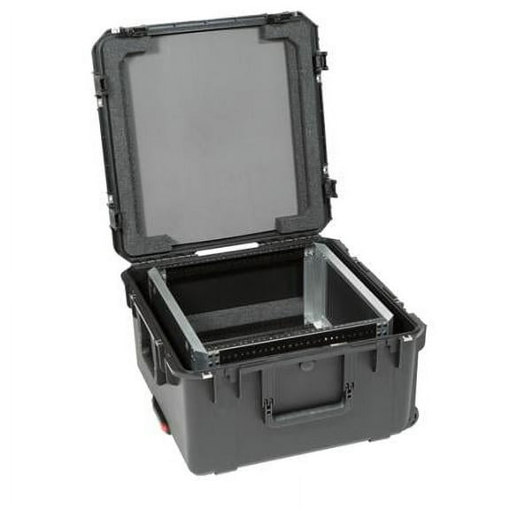 SKB Cases Seres Case Wth Removeable 10U Alumnum Shallow Rack Cage, Tsa Locks, Wheels