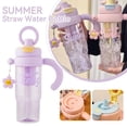 thumbnail image 3 of Water Bottle with Straw, 40OZ Large Capacity Dual Drinking Design with Tea Infuser, Leak-Proof Portable Sports Bottle with Handle for Gym Travel Outdoor, Reusable Cup for Adults Students, 3 of 10