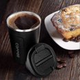 thumbnail image 5 of Insulated Coffee Mug, Double Wall Travel Mug Vacuum Insulation Stainless Steel with Reusable Mug, Tea and Beer 13oz, Black, 5 of 5
