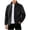 A_Black, variant on Men Winter Warm Versatile Outwear Coat Solid Color Long Sleeved Stand Up Collar Casual Outerwear With Pockets Daily Commute Street Style
