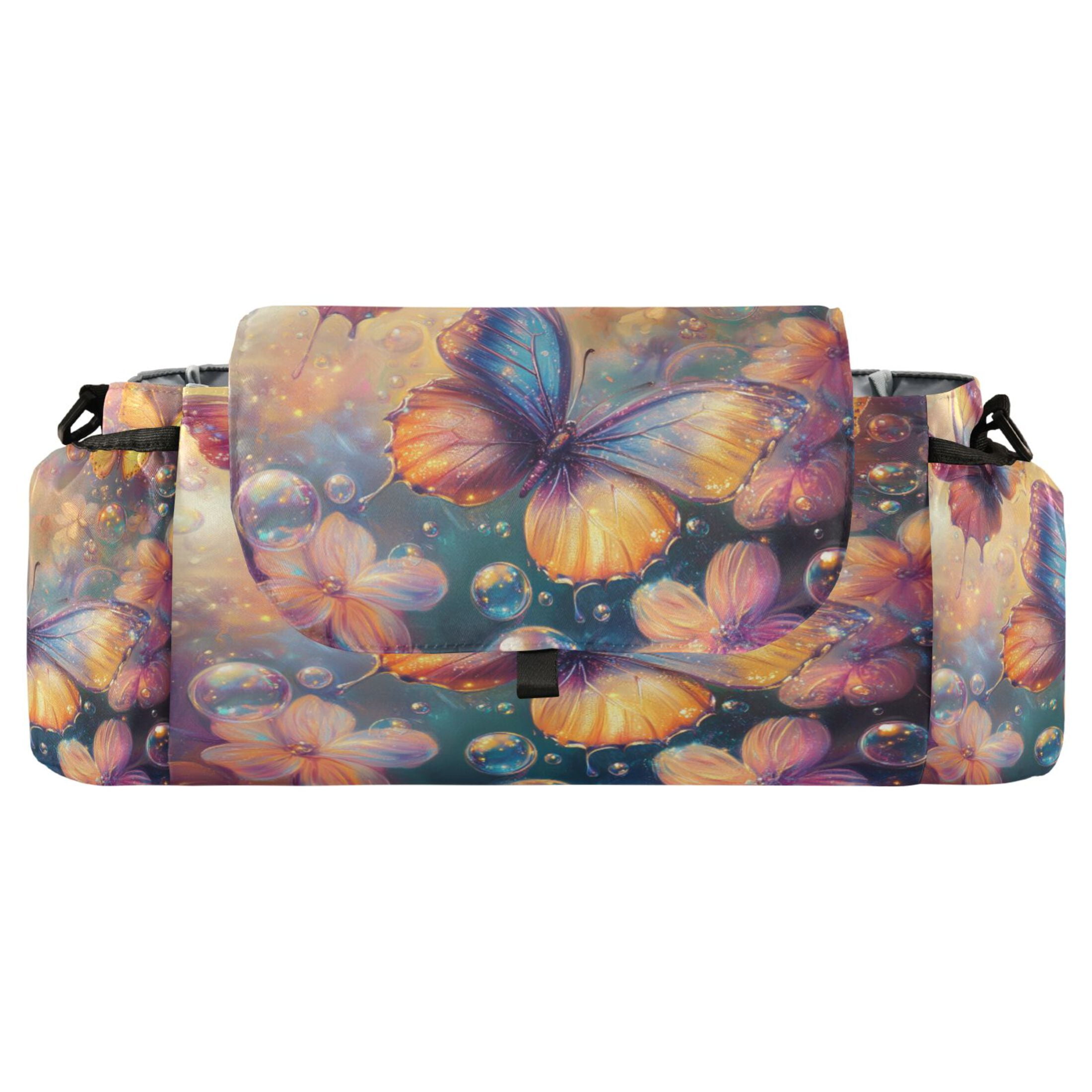DIXRUYEE Stroller Organizer Butterfly Serenade Printed
