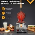 thumbnail image 2 of Maquina Electrica Gutstark Giratoria Waffles Bubble Gofres Burbuja, 2 of 10