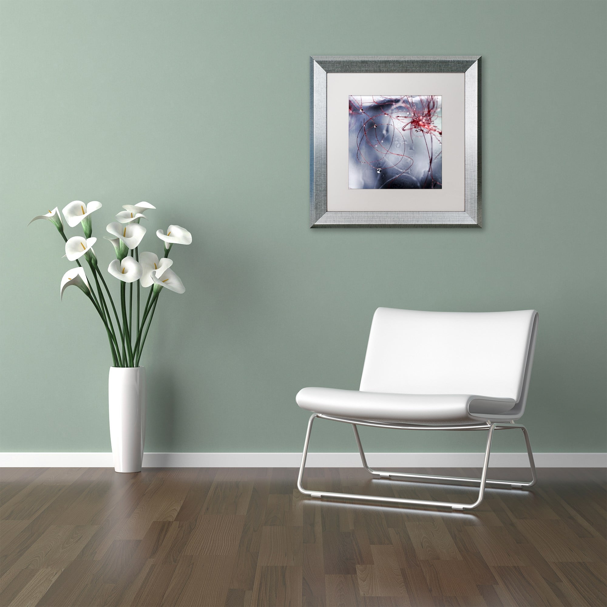 Trademark Fine Art "One Day I'll Find You" Canvas Art by Beata Czyzowska Young, White Matte, Silver Frame