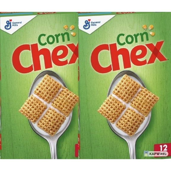 Corn Chex Breakfast Cereal, Gluten Free, 12 oz Box pack of 2