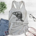 thumbnail image 2 of Go Find Someone Who Builds A Dam Beaver Tank Top, Ladies Racerback Tank Top, Beaver Clever Animal Joke Tank, Silver Gray, XX-Large, 2 of 3