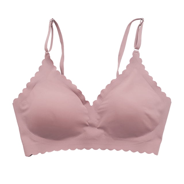 Clearance Sale 2025 Bra Women's Comfortable Traceless Sports Bra With Ruffles For Comfortable Breathability And Fitness Without Steel Rings Bra