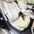 thumbnail image 4 of FH Group Car Seat Cushion – Durable PU Leather Bottom Seat Protector, Water Resistant for Car, Sedan, Truck, SUV Solid Beige, 4 of 8