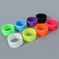 thumbnail image 2 of 4 Pcs Silicone Tennis Racket Grip Ring Handle Closure Rubber Ring green, 2 of 6