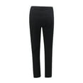 thumbnail image 3 of Pantalones de mujer Gibobby casuales con agujeros de grano holgados con flecos negro S, 3 of 5