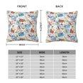 thumbnail image 2 of Yiaed Stamp Print Pillow Covers Super Soft Decorative Square Throw Pillow Covers Case Cushion Covers for Sofa Couch Bedroom Car Decor（No pillow core）-12"x12", 2 of 7